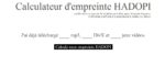 Et si la loi HADOPI est adoptée, calculez votre empreinte…