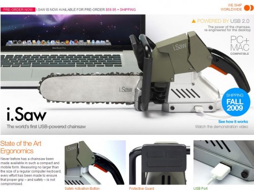 i.Saw - The World's First USB-powered Chainsaw_1247303276450