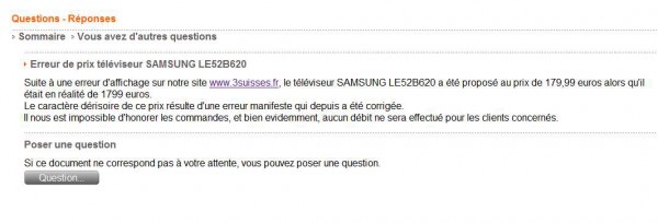lcd 3 suisses3 600x204 La vérité sur loffre LCD à 179.99 € des 3 Suisses.
