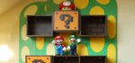Une décoration d’appartement Super Mario Bros 8 bits.