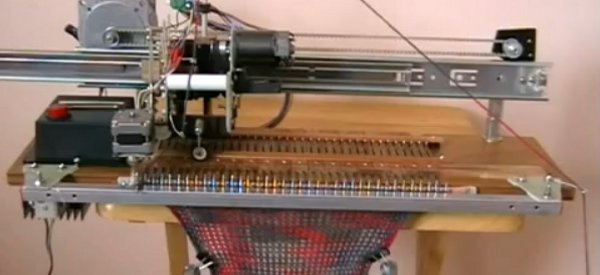 tricoter avec une machine