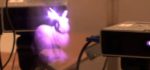 Une projection 3D à l’aide de trois projecteurs et du brouillard