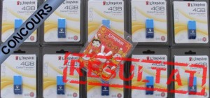 Résultat du concours clés USB Kingston, les gagnants sont…