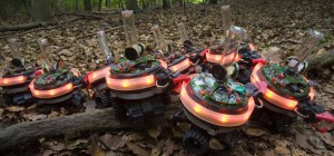 Swarmanoid : Un film avec des robots collaboratifs qui executent des tâches complexes