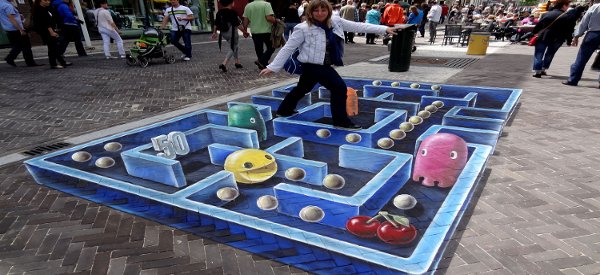 street art un incroyable oeuvre de rue inspiree de pacman 01 Street Art : Un incroyable oeuvre de rue inspirée de Pacman
