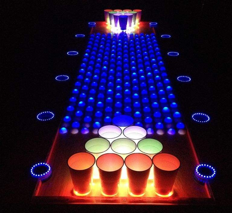 DIY : Une magnifique table de Beer Pong interactive - Semageek