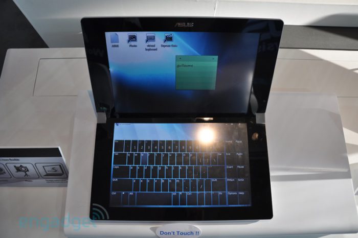 Le portable Asus à double écran tactile.