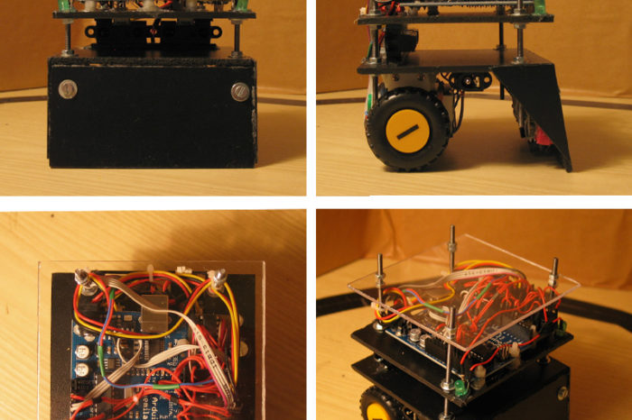 Arduino Minisumo 01 : Le Robot Sumo qui débarrasse votre table.