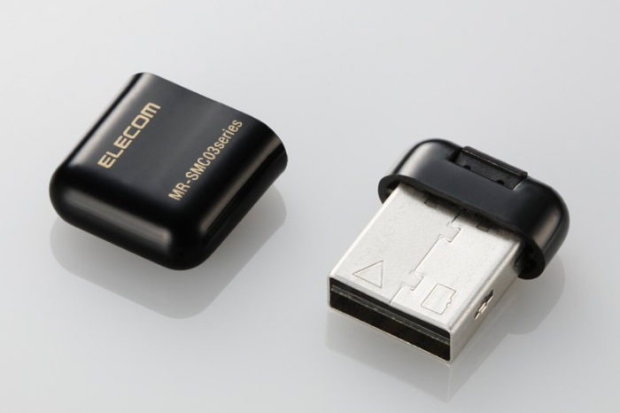 Elecom MR-SMC03 : La plus petite clé USB - Lecteur microSD/SDHC.
