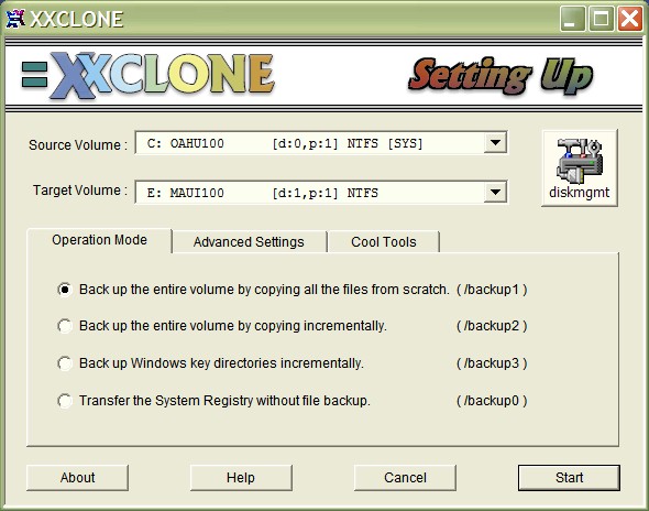 XXClone : Un logiciel de clonage de disque dur.