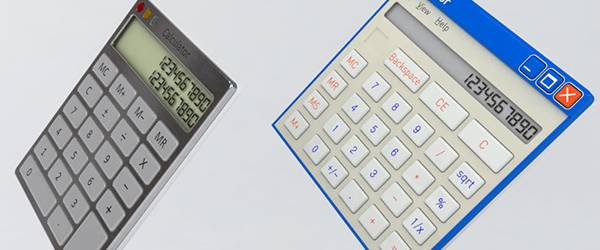 Gadget : Des calculatrices Windows et Mac OS.