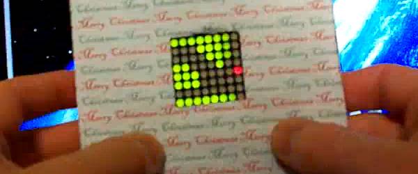 DIY : Fabriquer une carte de voeux avec un jeu à LED intégré.