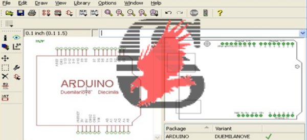 Un Librarie Eagle pour créer un shield Arduino facilement.