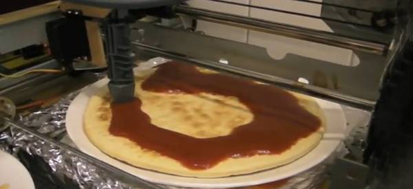 Vidéo : L'imprimante pour pizza à encre "sauce tomate".