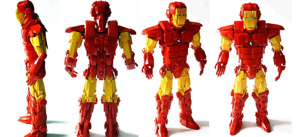 La magnifique sculpture d'Iron Man en Lego d'Orion Pax
