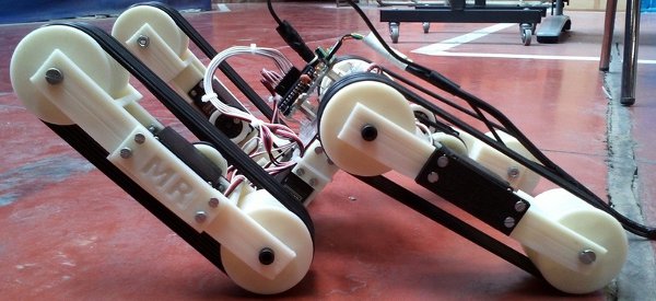 4Track : Un robot à 4 chenilles mobiles réalisé avec une imprimante 3D