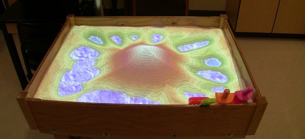 La réalité augmentée envahit un bac à sable pour simuler l'écoulement des fluides