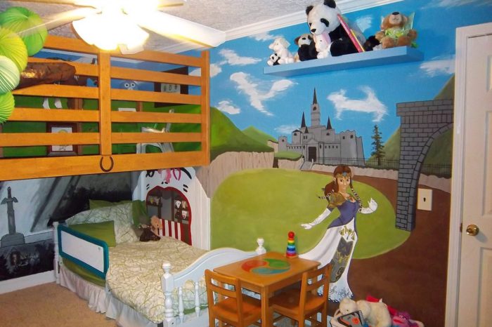 Une nouvelle chambre d'enfant décorée sur le thème de Zelda
