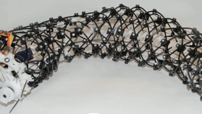 Une structure de robot qui permet un déplacement comme un ver