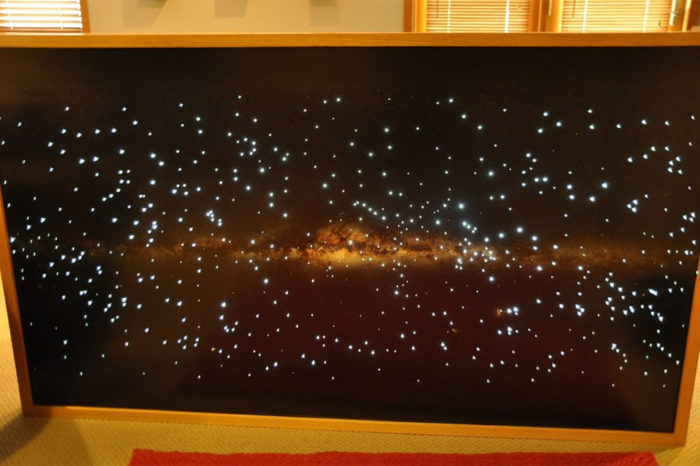 DIY : Fabriquer un poster de la voie lactée éclairé avec de la fibre optique