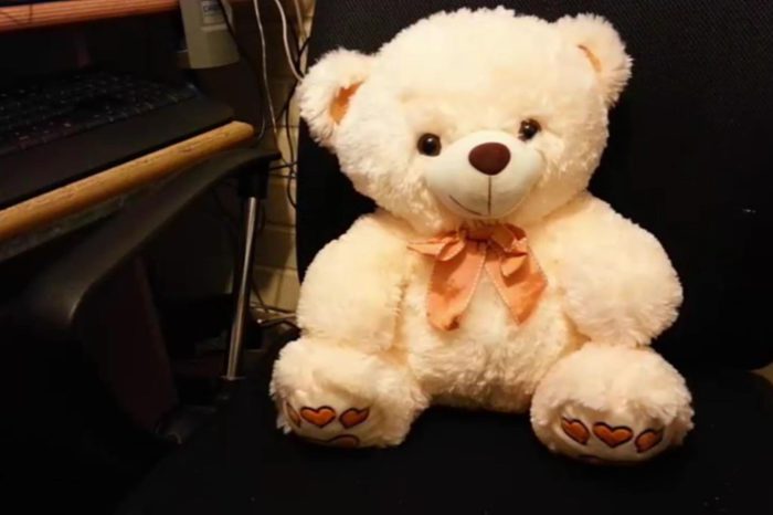 Un animatronic réalisé avec un ours en peluche et piloté par Arduino et Kinect